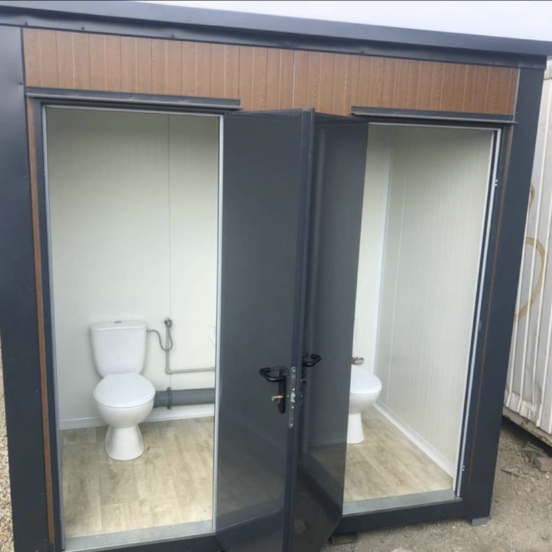 Contenedor sanitario doble – 2 inodoros / Inodoro + urinario